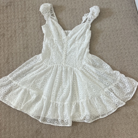 Urban Outfitters Dresses & Skirts - Urban outfitters white ruffle dress